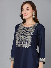 Women Polyester Printed Kurta Trouser With-PKSKD1284B